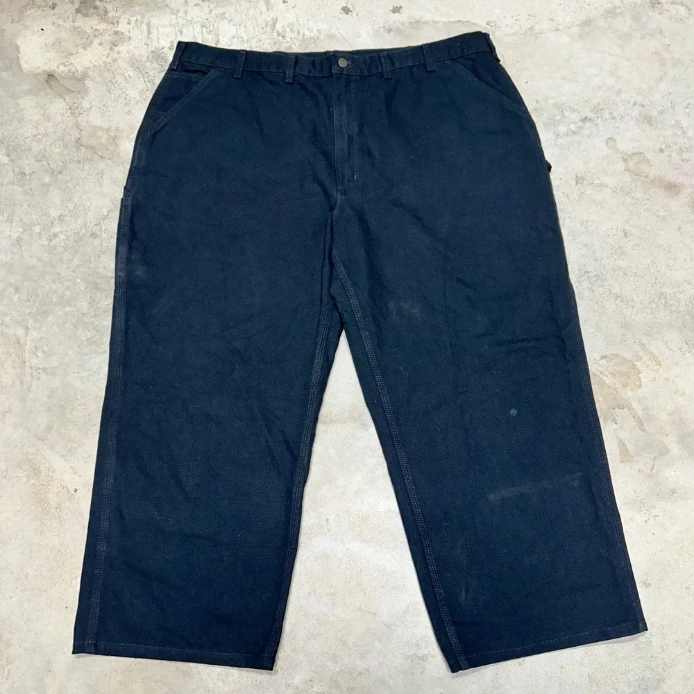 Carhartt B11 BLK 48 X 30 Loose Original Fit Black Canvas Work Pants Men‎